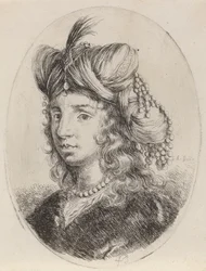 Sultaness Adorned with Pearls, Turned to the Left