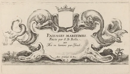 Title Page for Paysages maritimes, 1644
