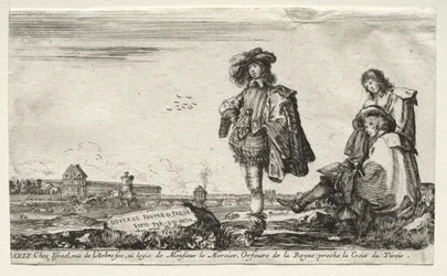 Various Figures and Landscapes: Title Page - Three Figures