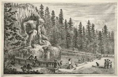 Views of the Villa of Pratolino: Colossal Statue of the Apennines