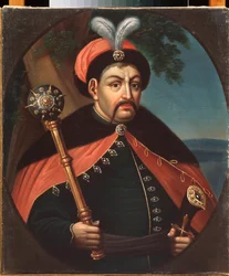 Portrait of the Cossack Hetman of Ukraine Bohdan Khmelnytsky