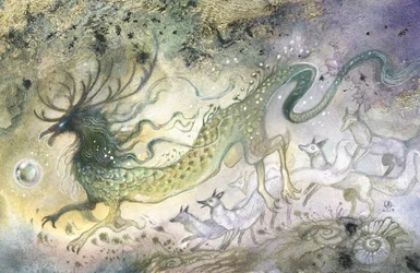 Mystical Forest Dragon Spirit