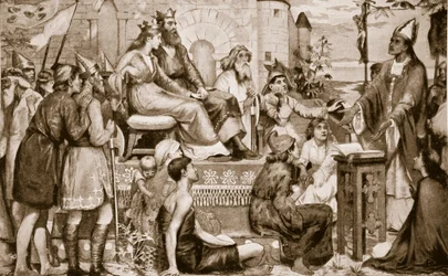 St. Augustine Preaching to the Saxons (illustration from 