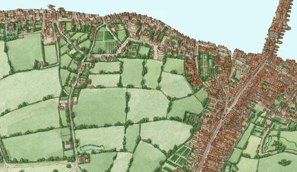 Bankside and Southwark, London, circa 1600-25, 2021