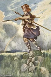 Cuchulain Sets Out for Emain Macha, Illustration from 