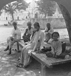 A social drink of coffee, Mandalay, Burma