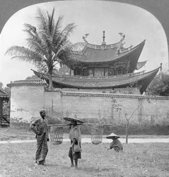 Picturesque Chinese joss house, Bhamo, Burma, 1908