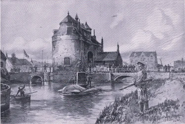 A safe haven in Bruge, from The Illustrated History of the World War 1914-1915