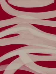 Crimson Flowing Ribbons