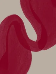 Flowing Red Curves