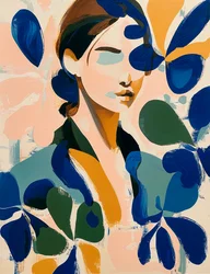 Modern Floral Portrait