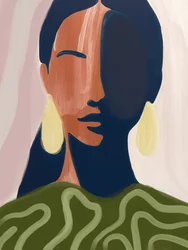 Serene Abstract Woman