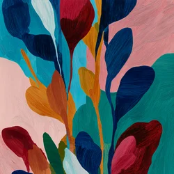 Vibrant Botanical Shapes