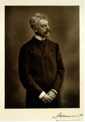Sir Squire Bancroft, actor and theatrical manager, portrait photograph