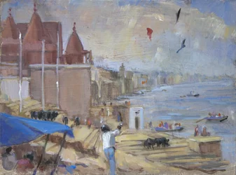 Kite flying at Varanassi
