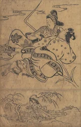 At the Edge of the River Akutagawa from the Tales of Ise