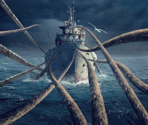 Kraken Ship Attack
