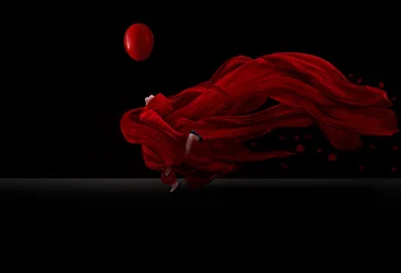 Red Fabric Dance