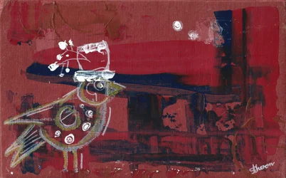 Abstract Red Bird