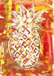 Vibrant Tropical Pineapple