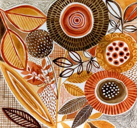 Abstract Fall Florals