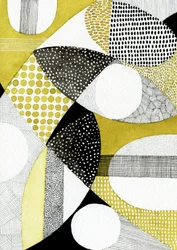 Abstract Gold Shapes