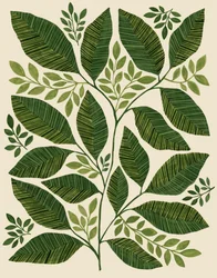Green Botanical Leaves