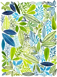Vibrant Botanical Leaves