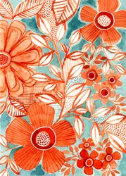 Vibrant Floral Watercolor