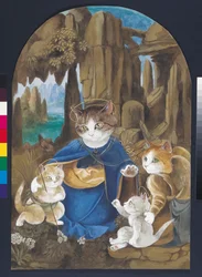 Illustration from Cats Galore! A Compendium of Cultured Cats