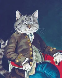Illustration from Cats Galore! A Compendium of Cultured Cats