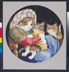 Illustration from Cats Galore! A Compendium of Cultured Cats