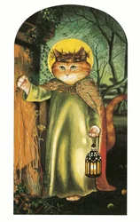 Illustration from Pre-Raphaelite Cats