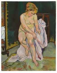 Nude with Drapery
