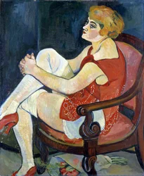 Woman with White Stockings