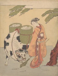 A Woman Sweeping up Her Love Letters