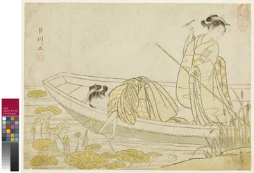 Gathering Lotus Flowers, 1765