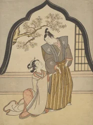Lovers Dressing Beside a Window