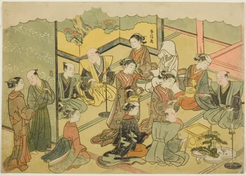 The Ceremonial Sake, the fourth sheet of the series 