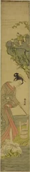 Two Sages Gazing at a Beauty Treading Cloth (parody of Kume Sennin)