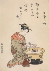 From the ehon “A Selection of Beauties from the Green Houses”