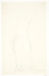 Study Drawing for the Statuette 