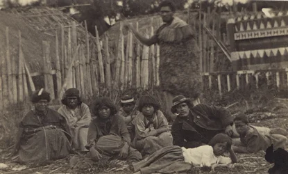 In Pawhakiro Pa, Hawkes Bay, New Zealand, c.1865
