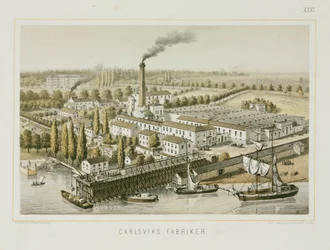 Textile Factory, Carlsviks, Stockholm, Sweden, c.1840