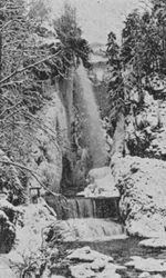 Les Corges du Taubenloch, pres Bienne en hiver