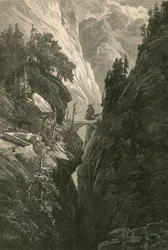 Scene on the Via Mala, on the Road from Coire to Splugen