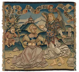 Tapestry Panel Depicting Hagar and the Angel