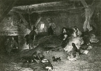 Tourists wakening in a Chalet
