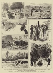 Canadian Sketches, a Moose-Hunting Expedition, on the Road