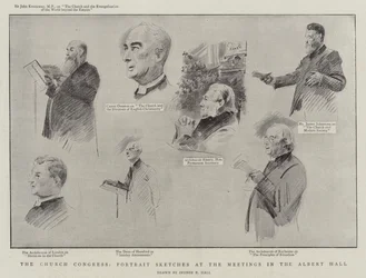The Church Congress, Portrait Sketches at the Meetings in the Albert Hall
